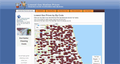 Desktop Screenshot of lowestgasstationprices.com